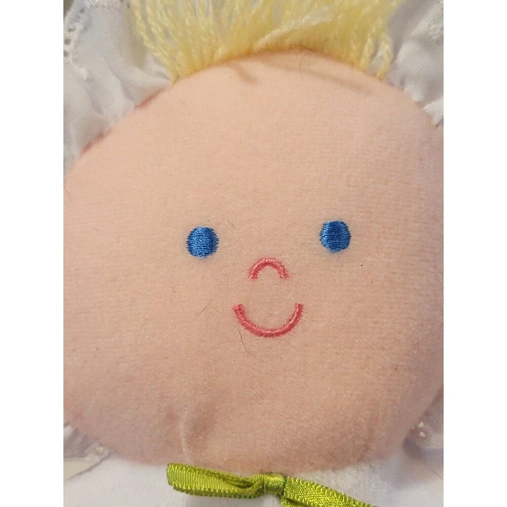 Vintage Eden Plush Red My First Christmas Blonde Hair & Blue Eyes Doll